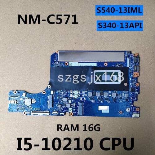 CPU I5-10210 For Lenovo xiaoxin pro-13 S340-13API laptop motherboard NM-C571 Integrated Graphics motherboard tested 100% OK