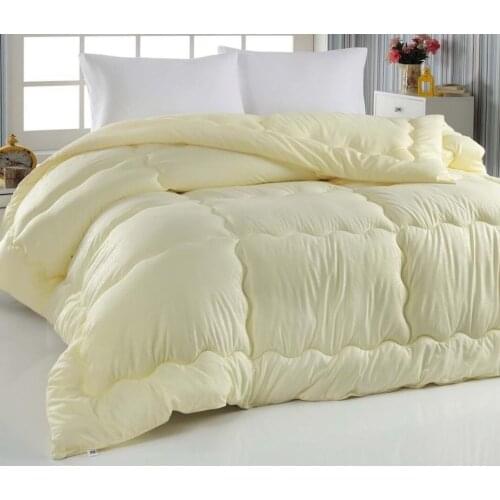 Microgel Silicone jacquard Quilt / Mulberry Silk Quilt for Summer and Winter King Queen Twin Size Bedding Handmade Pure Color