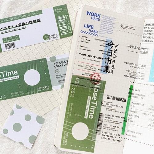 Cute Bullet Journal Washi Tape Vintage Kawaii Stickers Aesthetic Scrapbooking DIY Diary Material Handbook Washi Tape Stationery