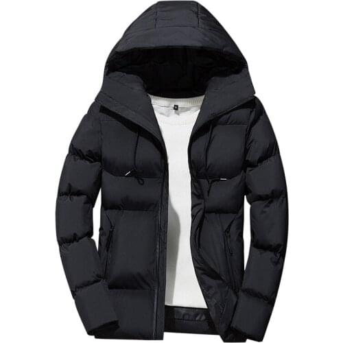 Mens Down Jacket Winter Padded Mens Hooded Short Jackets Padded Hood Thickened Korean Style Down Jacket Mens Coat 2020 Autumn