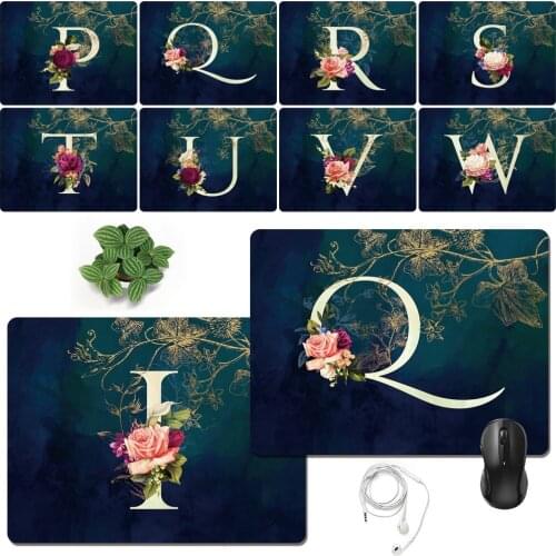 Mouse Pad Game Gamer Mouse Pad PU Leather Print Pattern washable Mouse Pad 25x21cm Universal