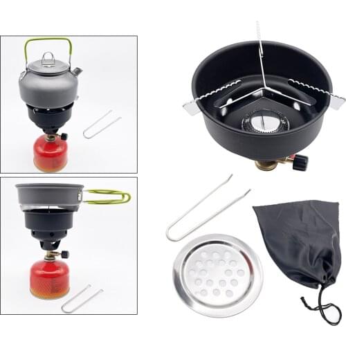 Portable 2 In 1 Camping Stove Gas Heater Outdoor Coal Stove Butane Tent Heater Outdoor Cooking Butane Portable Burner