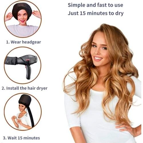 Portable Soft Hair Drying Cap Bonnet Hood Hat Womens Blow Dryer Home hairdressing Salon Supply Adjustable Accessory#6