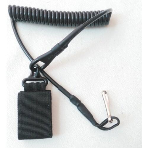 Molle Airsoft Coil Sling Military Elastic Spring Rope Belt Backpack Lanyard Strap Bag Gun Handgun Shooting Hunt Pistol Tool