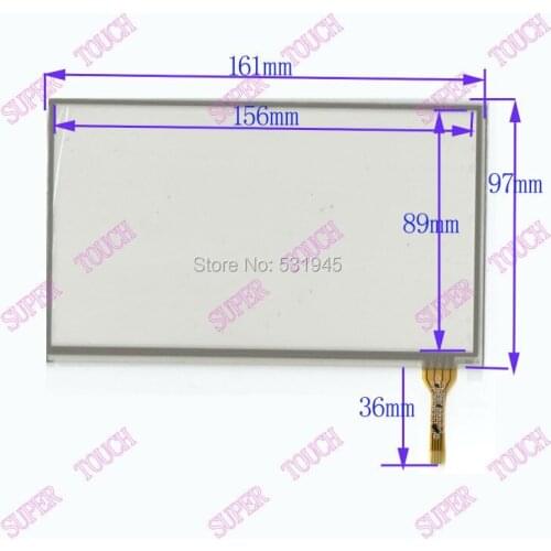 ZhiYuSun touch screens 7 inch 4 lines touch screen 161* 97mm screen 2286E-G GLASS 161mm*97mm on AT070TN90 display