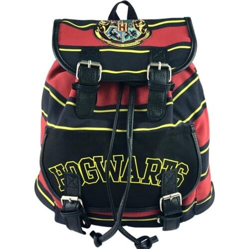 Harries Potter Magic School Wizards Shoolbag Hufflepuff Hogwartss Slytherinn Backpacks Travel Leisure Backpack Mochila Gift