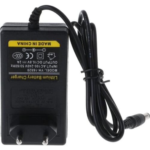 Battery Charger 16.8V DC 1.2A Intelligent Lithium Power Adapter EU US Plug Y3ND