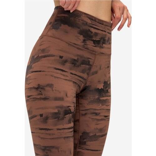 Ink Print Women Tights Fitness Running Yoga Pants High Waist Sexy Sport Push Up Leggins Energy Gym Clothing Girl legging