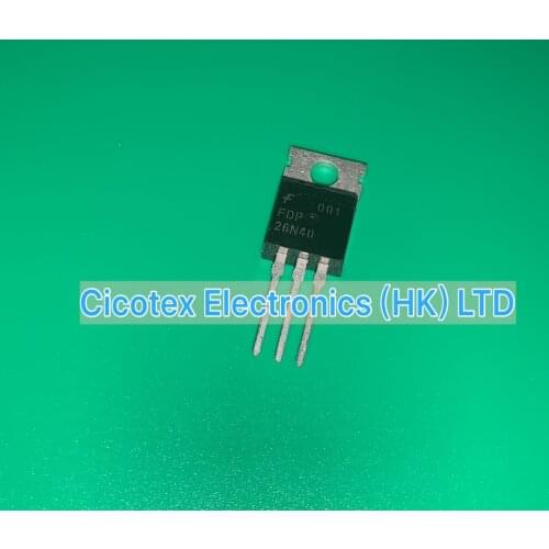 10pcs/lot FDP26N40 TO220 FDP 26N40 MOSFET N-CH 400V 26A TO-220 FDP26N-40 FDP26-N40
