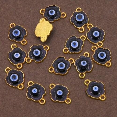 2PCS gold and silver can be different according to temperature changes color rose flower charm jewelry DIY production accessorie