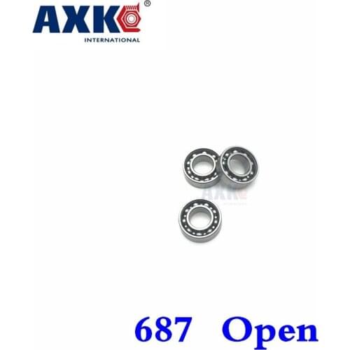 2021 Special Offer New Stainless Rolamentos Rodamientos Axk S687 Open Bearings 7x14x3.5mm Abec-3 Stainless Ball L-1740