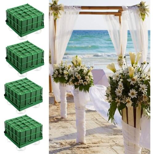 4pack Bouquet Floral Decoration Wedding Aisle Green Foam Square Party Brick Block Keep Fresh DIY Craft Flower Arrangement