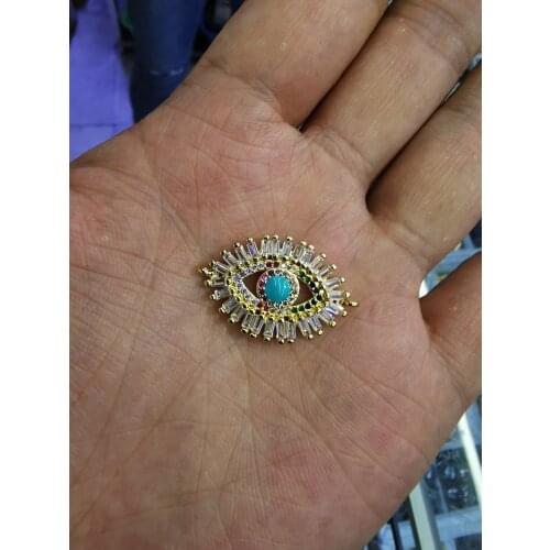 Large Evil Eye Charms Connector Accessories for Jewelry Bracelet Making DIY Handmade Jewelry Gift