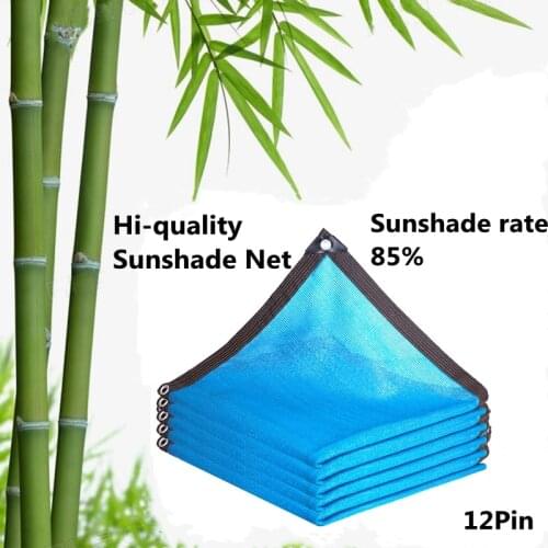 UV Protection Blue Sun Sailing Succulents Plants Protection Cover House Sun Shelters 85% Shading Garden Greenhouse Sunshade Net