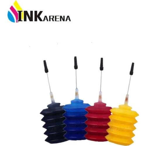 INKARENA 4 Pcs Universal 30ml Printer Dye ink BK C M Y Refill Ink Kit Replacement For HP For Epson For Canon For Brother Ciss