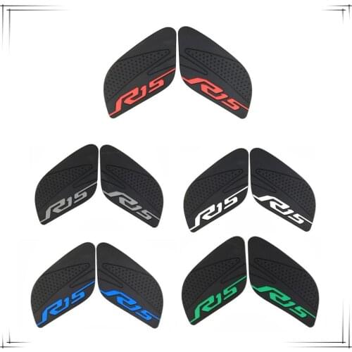 For YAMAHA YZF-R15 YZF R15 YZFR15 Motorcycle Tank Pad Protector Sticker Decal Gas Knee Grip Tank Traction Pad Side
