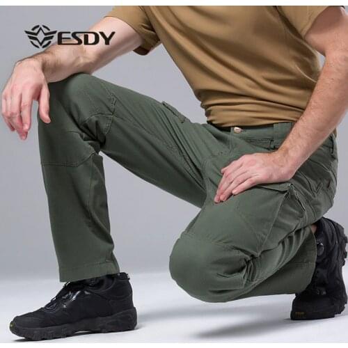 ESDY Waterproof Outdoor Hiking Long Pants Men Softshell Military Sport Trousers Windproof Man Hike Trekking Pantalon Homme