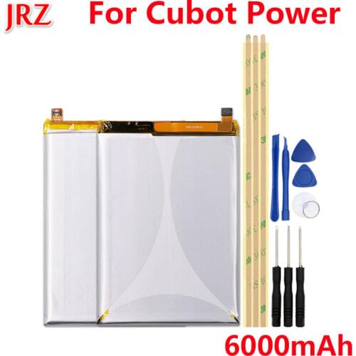 JRZ 6000mAh High Quality battery For Cubot Power phone Replacement Batteries Bateria For Cubot Power with Tools Set