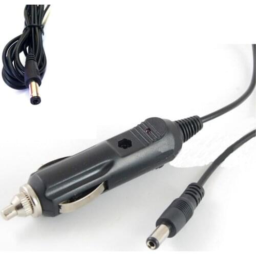 12V Cigarette Lighter Power Cord Car Cigarette Male Adapter Cable DC Plug 2.1mm Dia 2A Connector Switch Auto Lead Cable Black