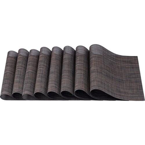 Placemats, Set of 8 Heat Resistant Stain Resistant Anti-Water Non-Slip Placemats for Dining Table, Washable