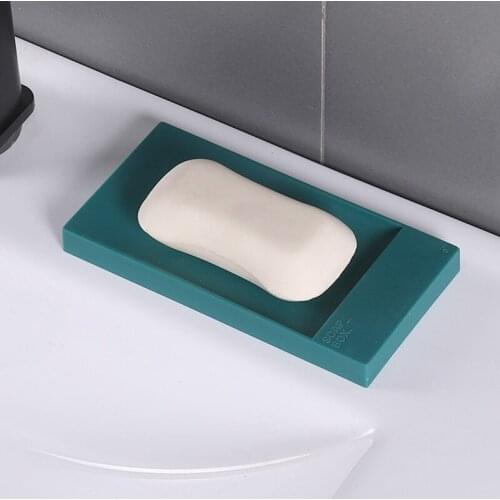 Creative Soap Box Drain Soap Holder Box Bathroom Supplies Shower Storage Box Non-slip Soap Dish Bathroom Gadgets