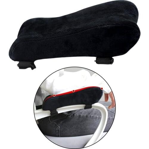 Memory Foam Home Gaming Chair Armrest Pads Elbow Pillow with Fix Strap