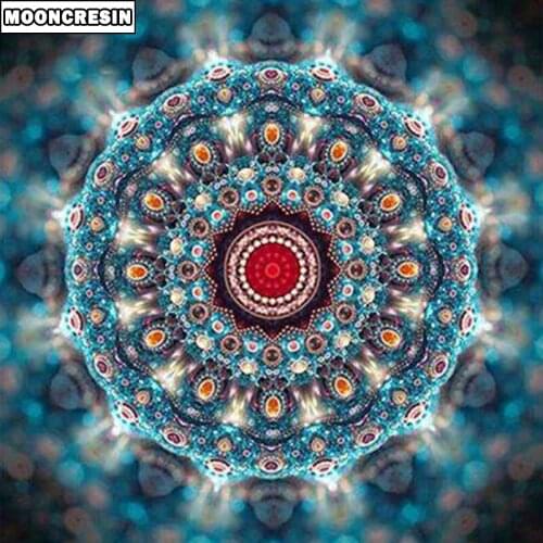 MOONCRESIN 5D Diy Diamond Painting Mandala Mosaic Diamond Embroidery China Cross Stitch Arts Crafts Needlework Decoration Home