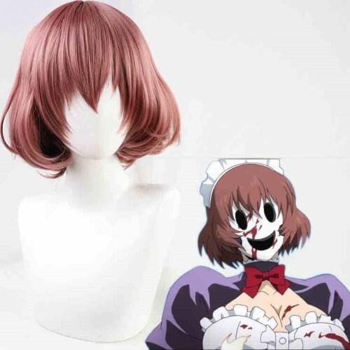 Tenkuu Shinpan Maid-fuku Kamen Wig High-Rise Invasion Short Heat Resistant Synthetic Wigs Halloween Cosplay Props