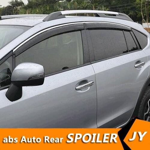 For SUBARU XV Plastic Window Visor 2009-2015 Vent Shades Sun Rain Deflector Guard For XV Auto Accessories 4PCS/SET