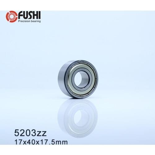 5203 ZZ Bearing 17 x 40 x 17.5 mm ( 1 PC ) Axial Double Row Angular Contact 5203ZZ 3203 ZZ 3056203 Ball Bearings