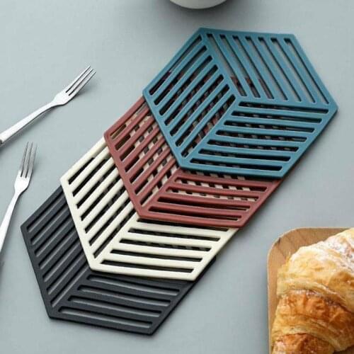 Coaster Tray Resin Mold Silicone Mold Hexagon Drink Bowl Stripe Mold Coaster DIY Handmade Mold Pallet Mould 100% High Quality