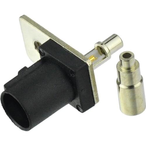 Superbat Fakra Crimp Plug Flange RF Coaxial Connector Black/9005 for Cable 1.13mm,1.37mm