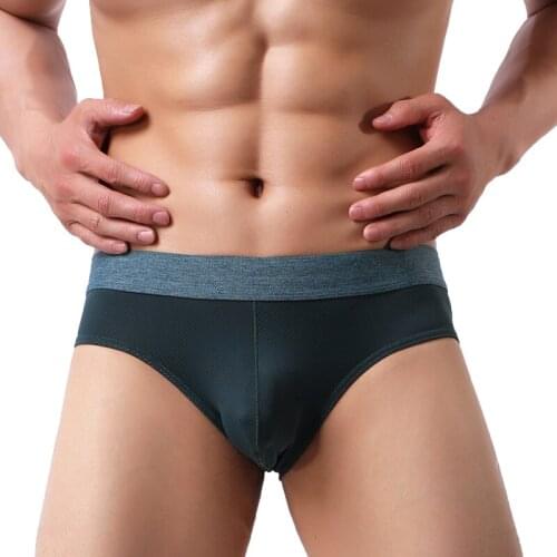 Men Sexy Briefs Underwear Nylon Soft Comfortable Jock Strap Sexy Mens Briefs Penis Pouch Gay Underwear