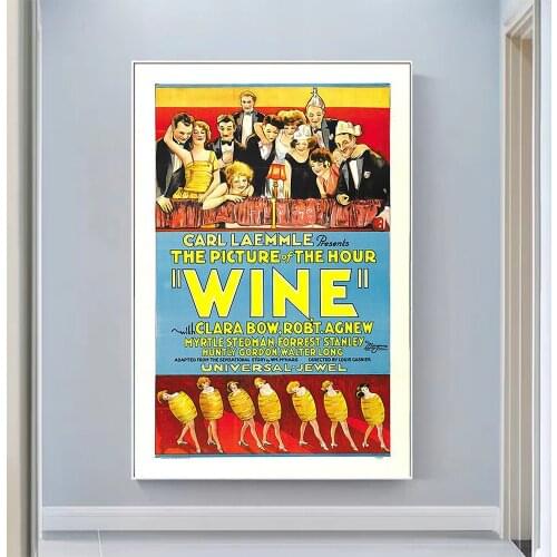V0944 Wine Vintage Classic Movie Wall Silk Cloth HD Poster Art Home Decoration Gift