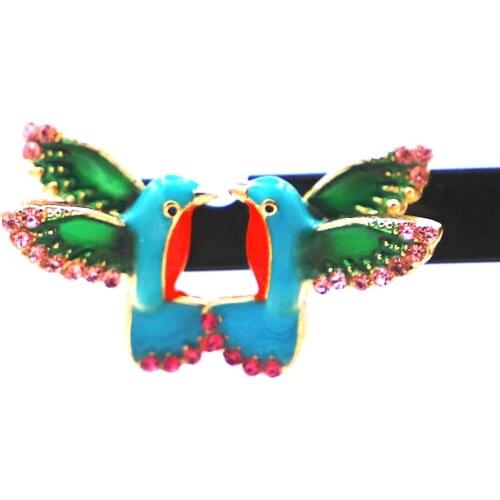 Explosion Style Ladies Earrings Alloy Cute Animal Hummingbird Earrings Bird Earrings Valentines Day Gift Earrings