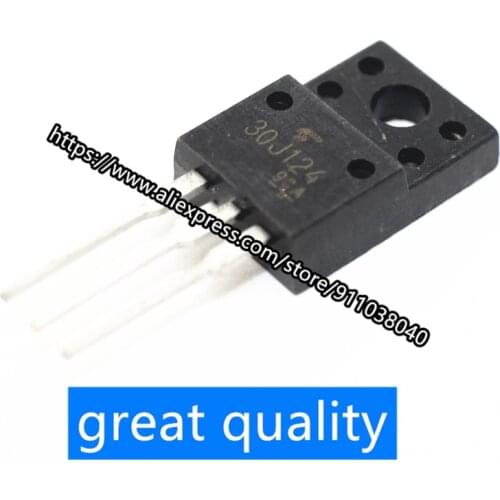 10pcs/lot New original 30J124 GT30J124 straight plug TO-220F LCD plasma commonly used field effect tube
