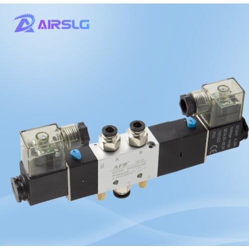 4V130C 4V130C-06 4V230C-08 4V330C-10 4V430C-15 valves with Muffler connector 4mm/6mm/8mm/10mm/12mm 5/2 5/3 way solenoid valve