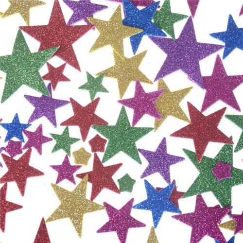 55pcs/bag craft Foam Sticker Sponge Patch Stickers DIY Sticker Educational Toys For Kid