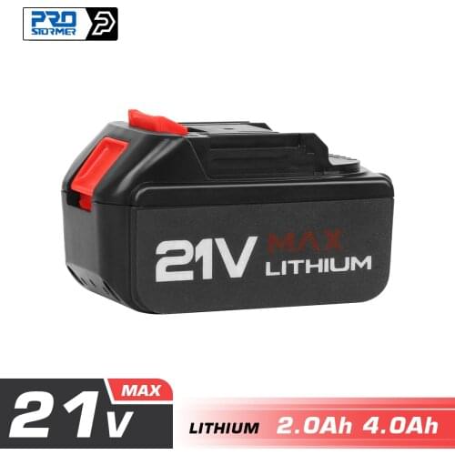 PROSTORMER Electric Wrench Battery 21V 4000mAh Fast Charging Li-ion Battery for 21V Cordless Wrench