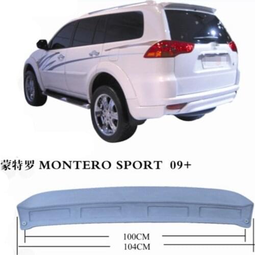 Car Styling High Quality ABS Plastic Unpainted Primer Tail Wing Rear Trunk Spoiler For Mitsubishi Pajero Montero Sport 2009-2016