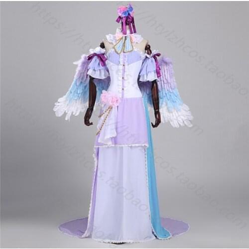 Love live White Day Dress TOJO NOZOMI White Valentines Day Cosplay Costume dress+phone props+headband A