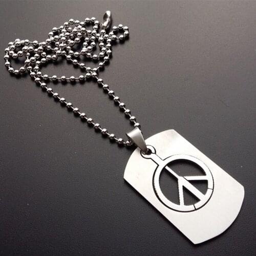 Bead chains necklace men aircraft pendant stainless steel statement necklace Pendant friendship necklace hip hop gifts for male