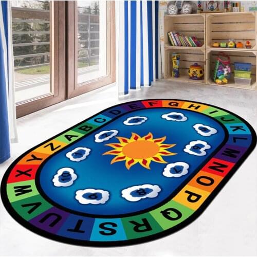 Large Soft Flannel Non-slip Mat Baby Crawling Game Kids Bedside Carpet Living Room Area Carpet 120x200cm