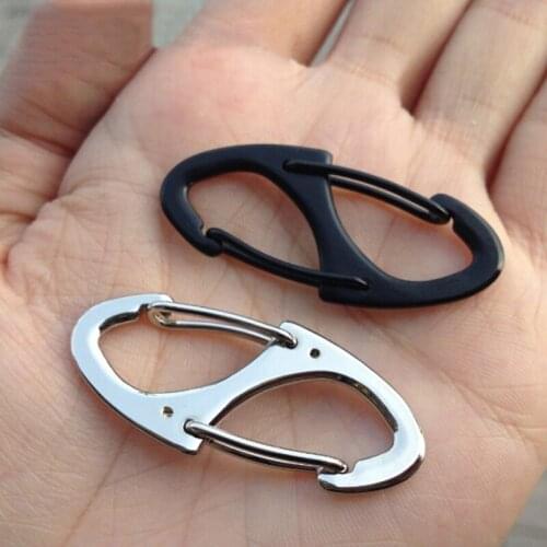 5Pcs carabiner key chain quick release clip buckle portable hiking climbing camping tool equipment