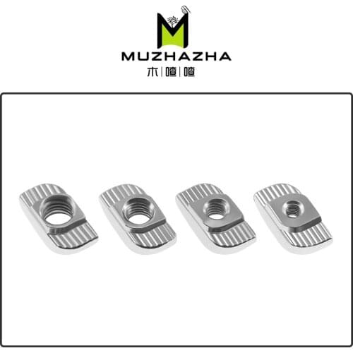 3D Printer Parts 100PCS/LOT M3/M4/M5 Carbon Steel T type Nuts Fastener Aluminum Connector For 2020 Industrial Profile