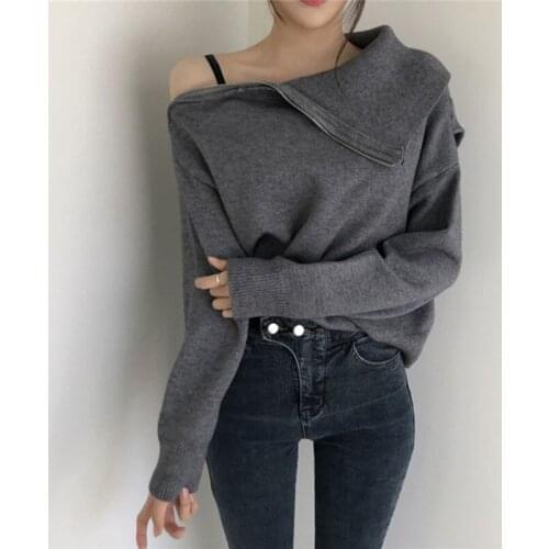 Женские пуловеры с открытыми плечами Ediwallen China At AliExpress