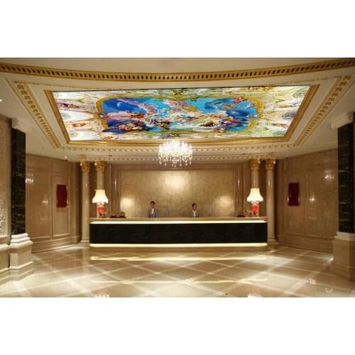 European angel ceiling mural Living Room Bedroom Ceiling Background Wallpaper 3D Mural