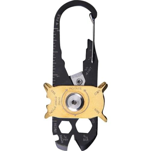 20 in 1 Pocket Multi Tool Gadget Portable EDC Portable Mini Utility Keychain Outdoor Camping Key Ring Tools