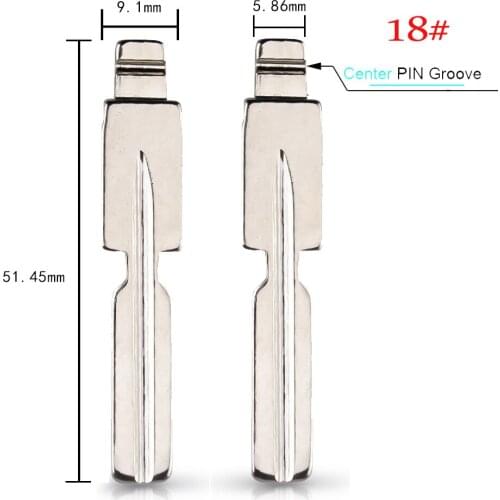 KEYYOU Flip Folding Key Blank HU58 HU92 67# 18# NO.67 NO.18 Car Remote key Blade For BMW E36 E39 E38 E63 E83 E53 1 2 3 Series