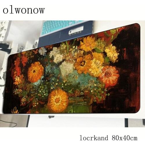 Van gogh mouse pad 80x40cm Beautiful mousepads best gaming mousepad gamer Birthday personalized mouse pads keyboard pc pad